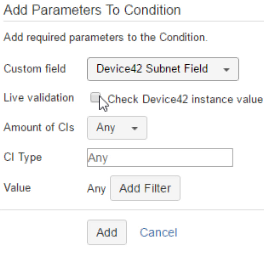 Condition Function Paramters Screenshot