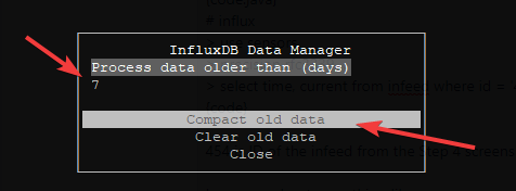 InfluxDB Data Manager