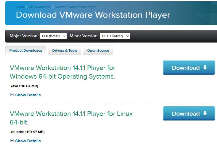 vmware player freeware