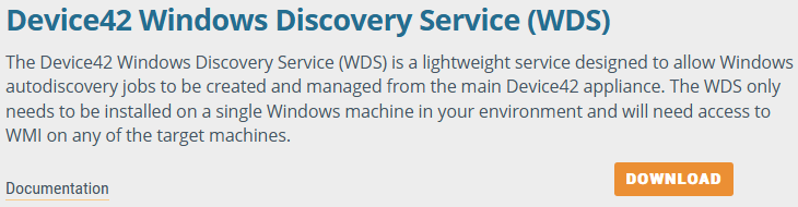 Device42 Windows Discovery Service Download