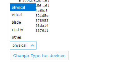 Change type for devices confirm