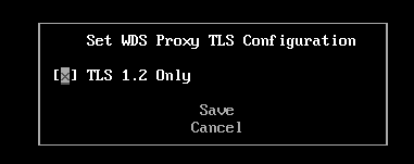 Set Windows Discovery Service TLS config