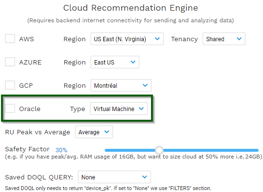Oracle on Cloud Recommendation Engine