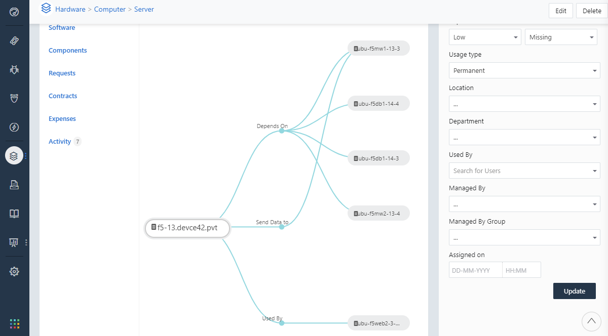 Visualize dependencies natively in Freshservice
